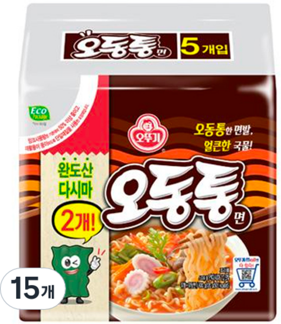 오뚜기 오동통면 120g, 15개