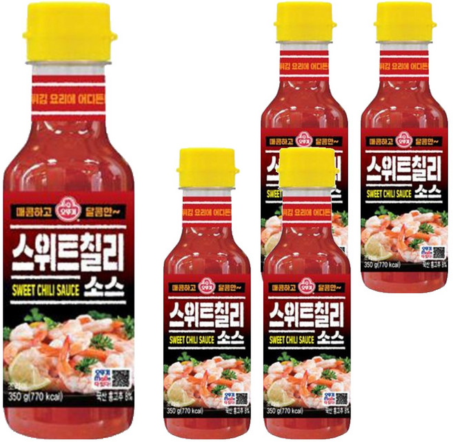 오뚜기 스위트칠리소스, 350g, 5개