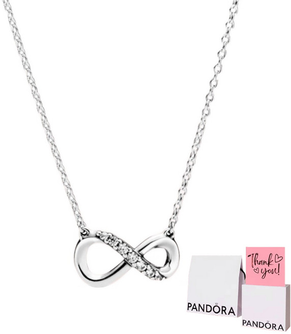 판도라 여성용 스파클링 인피니티 칼리어 네크리스 398821C01 +쇼핑백+메시지카드+품질보증서(백화점A/S)