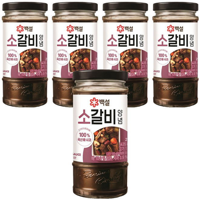 백설 소갈비 양념, 290g, 5개