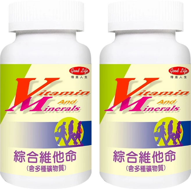 good Life 得意人生 綜合維他命錠, 60顆, 2罐