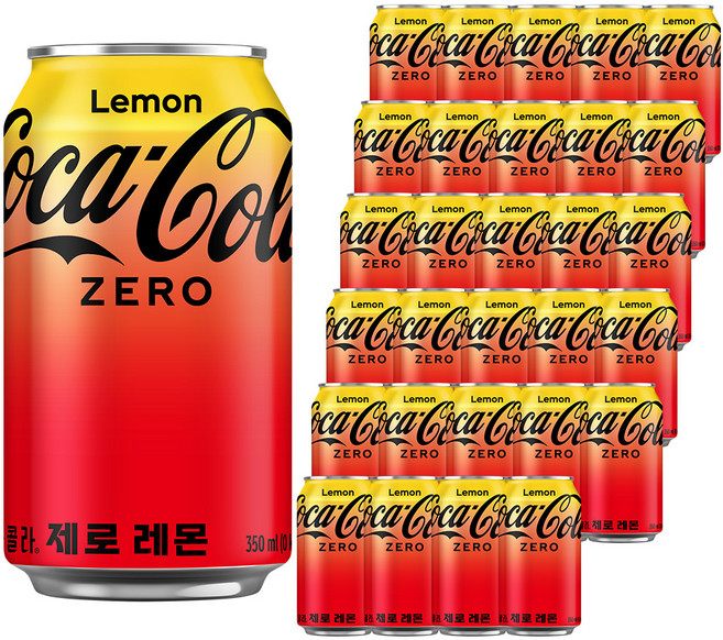 코카콜라 제로 레몬, 350ml, 48개