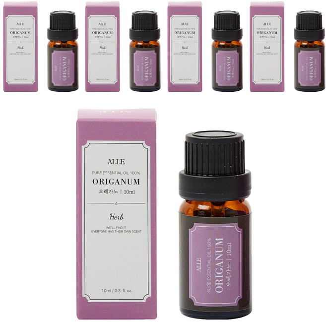 알레 퓨어 에센셜 오일 백프로 오레가노, 10ml, 5개