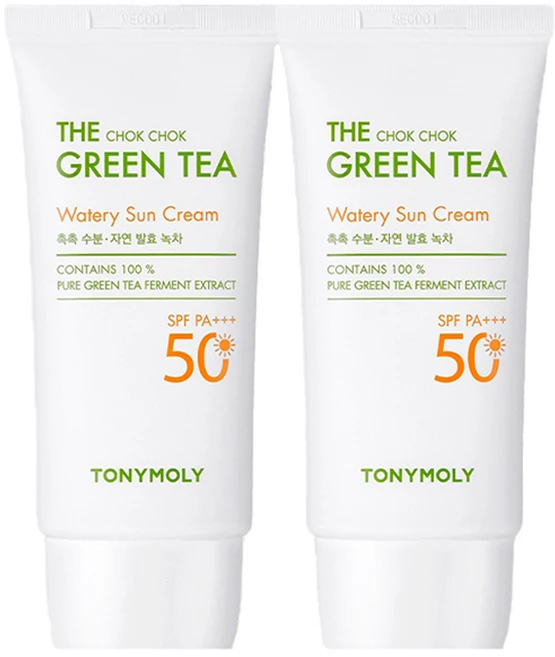 토니모리 더 촉촉 그린티 수분 선크림 SPF50 PA+++, 50ml, 2개 - 쿠팡