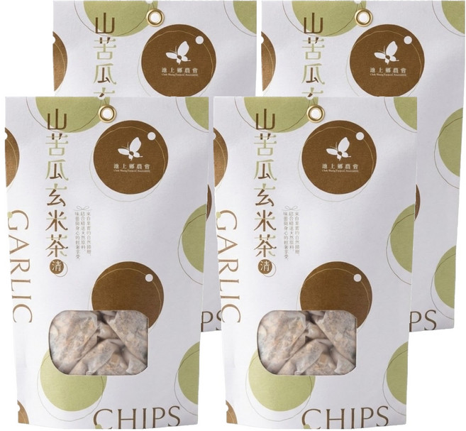 池上鄉農會 山苦瓜玄米立體茶包, 10g, 12入, 4袋