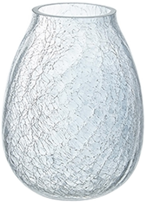 好物良品 家居輕奢冰裂玻璃花瓶 矮款, 透明