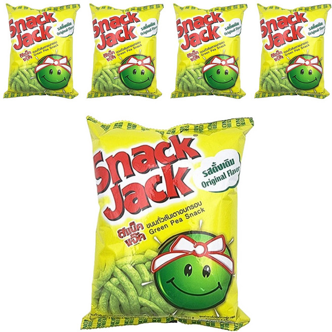 스낵잭 그린피 스낵 오리지널 과자, 62g, 5개