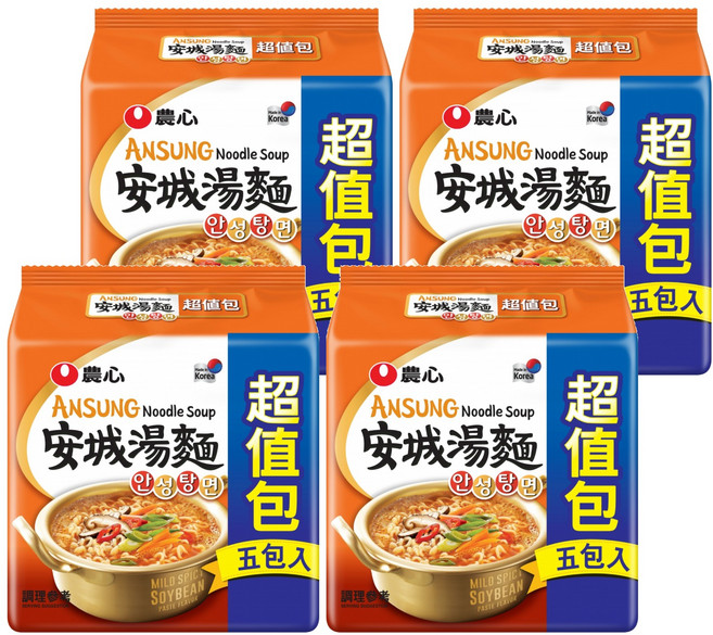 NONGSHIM 農心 安城湯麵 125g, 20包
