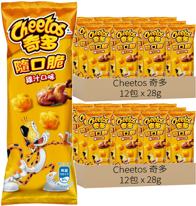 Cheetos 奇多 隨口脆 雞汁口味玉米脆, 28g, 24包