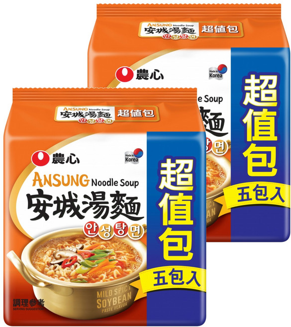 NONGSHIM 農心 安城湯麵 125g, 10包