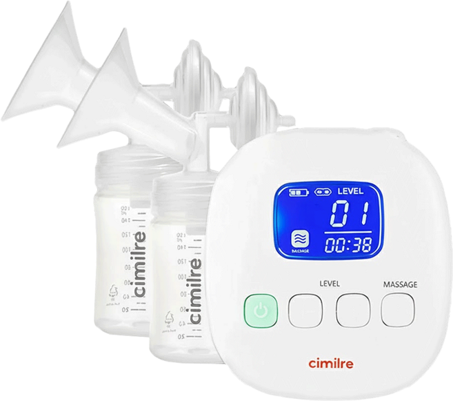 cimilre 馨乃樂 F1 雙邊自動集乳器 攜帶, 白色, 1入