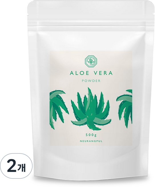 푸른들 알로에베라 분말, 2개, 500g