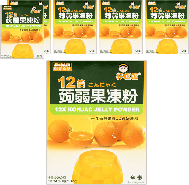 FAIRSEN 惠昇食品 好媽媽 12倍蒟蒻果凍粉, 300g, 6盒