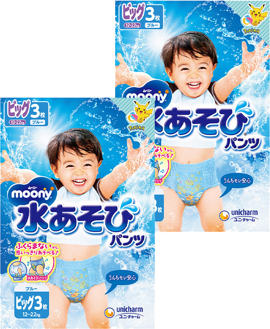 滿意寶寶 moony 玩水褲, XL, 6件