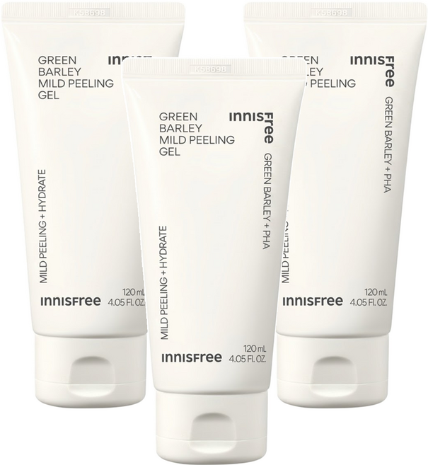 INNISFREE 台灣公司貨 青麥去角質凝膠面膜, 3個, 1個裝