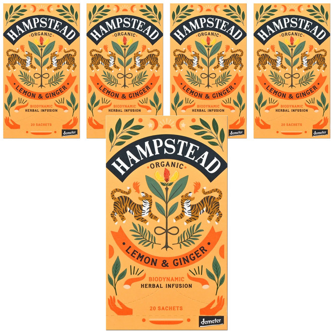 햄스테드 레몬 앤 진저, 1.5g, 20개입, 5개