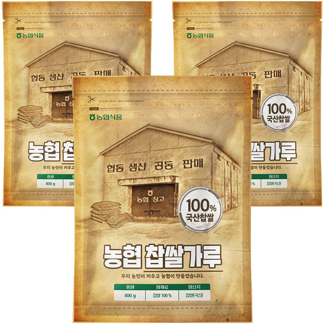 농협식품 농협 찹쌀가루, 3개, 400g