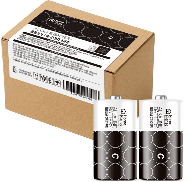 홈플래닛 C형 건전지, 6개, 1개입