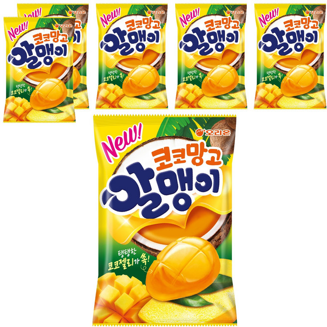 오리온 코코망고 알맹이 젤리, 67g, 6개