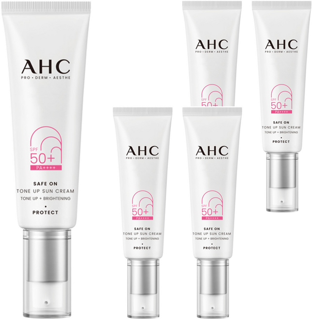 AHC 柔光潤色隔離防曬乳, 50ml, 5條