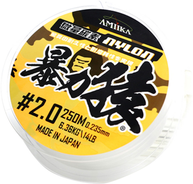 台灣 AMiKA 暴力猿 微量碳纖分子 超耐磨釣線 路亞, 透明色, 1個