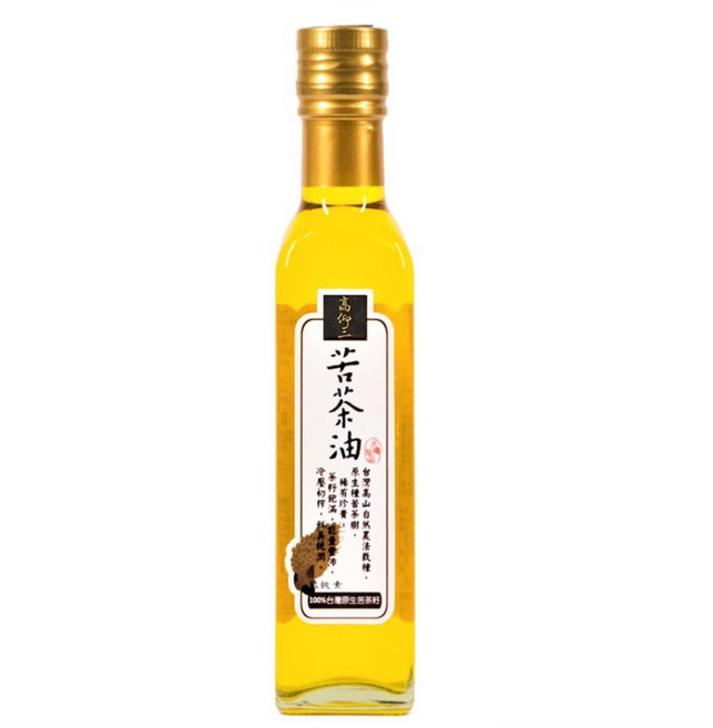 高仰三 苦茶油 冷壓初榨技術 味道清新 散發淡淡花果香, 250ml, 1瓶