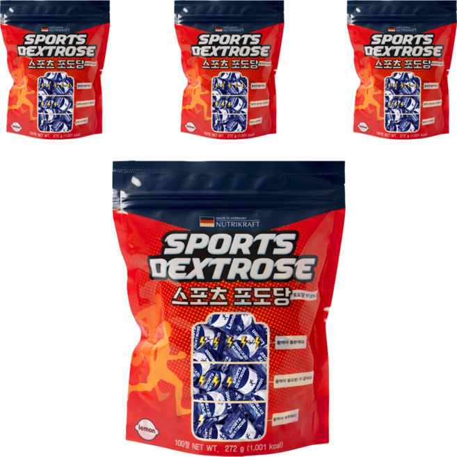 Nutrikraft 運動葡萄糖糖果, 100錠, 4個