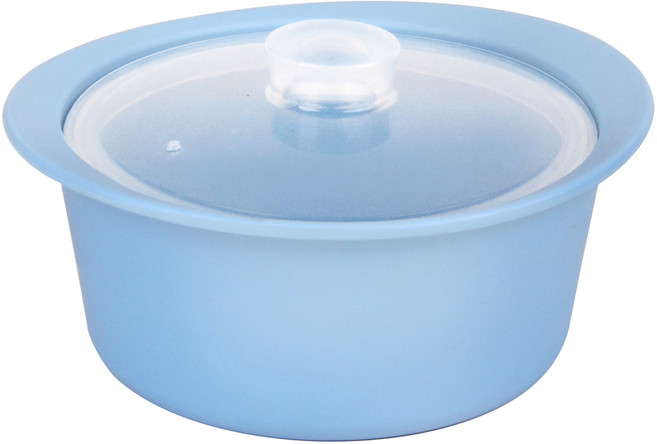 키에 다용도 실리콘 찜냄비 520ml, 블루, 1개