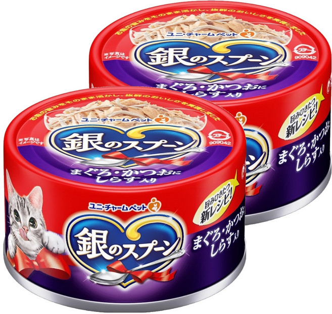 유니참긴노스푼 고양이 캔 습식 간식, 70g, 2개