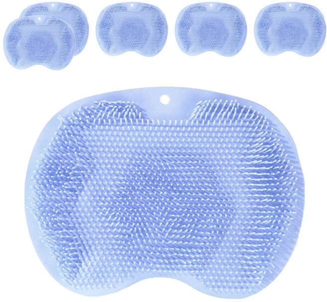 여니팩토리 미끄럼방지 풋브러쉬 패드 블루, 6개, 160g