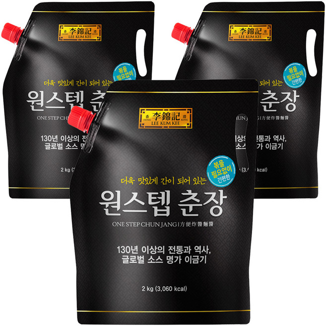 이금기 원스텝 춘장, 2kg, 3개