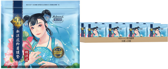 Mdmmd. 明洞國際 後宮超涼感系列 新涼感抑菌護墊, 15cm, 20片, 36包