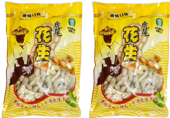 虎尾鎮農會 虎尾花生 鹽酥口味, 500g, 2包