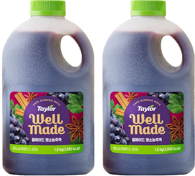 테일러 웰메이드 뱅쇼 농축액, 1.8kg, 2개