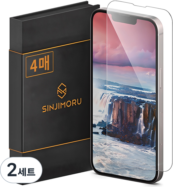 SINJIMORU Sinji Glass 2.5D 鋼化玻璃手機螢幕保護貼 4p, 2套