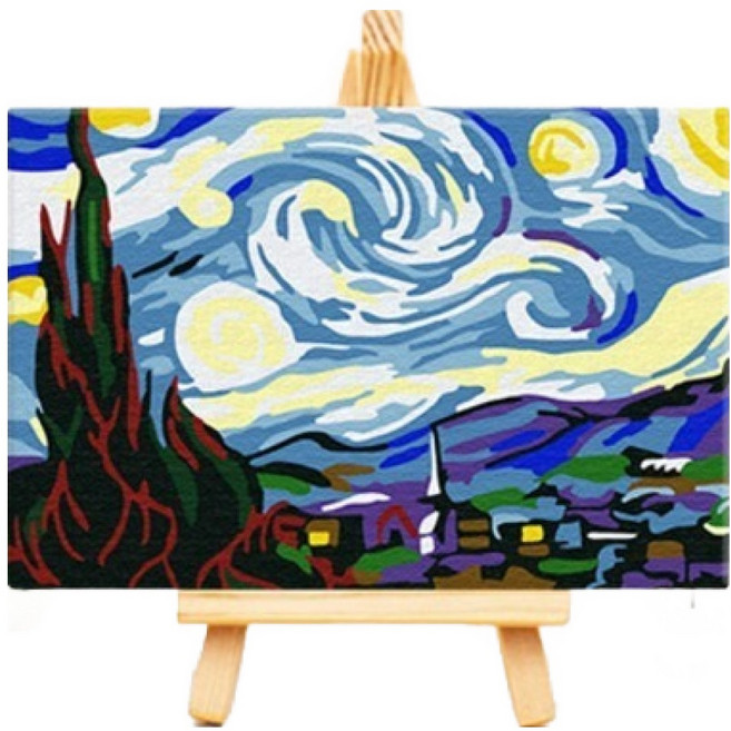 아트조이 DIY 명화그리기 10 x 15 cm, 별이 빛나는 밤에, 1개