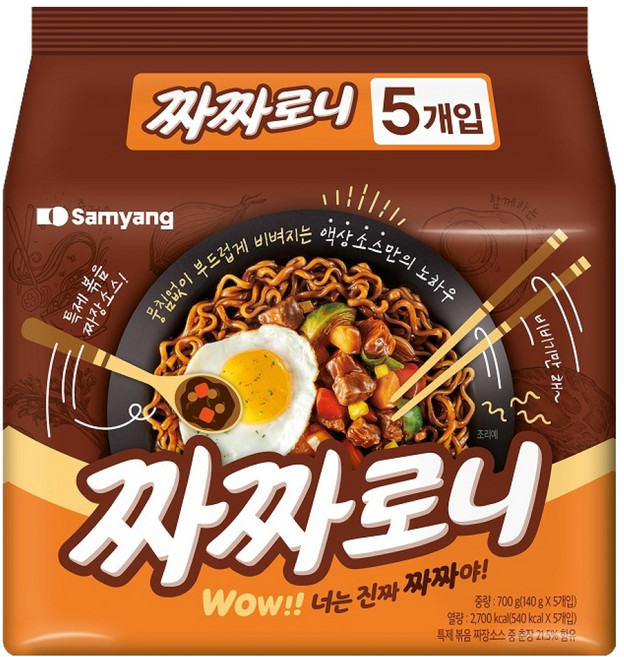 짜짜로니 140g, 5개