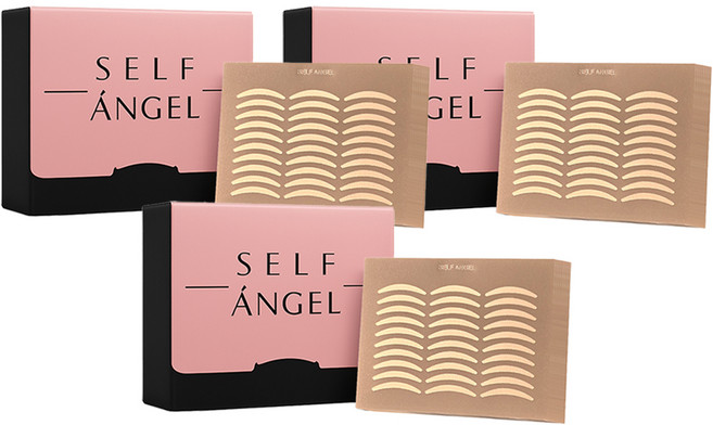 셀프천사 누드형 쌍꺼풀 테이프 10p, 초승달, 3개