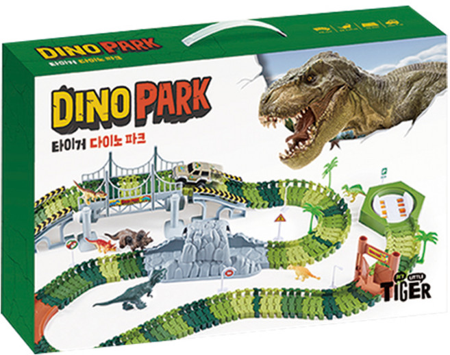 마이리틀타이거 다이노 파크 완구, 혼합 색상, 1개