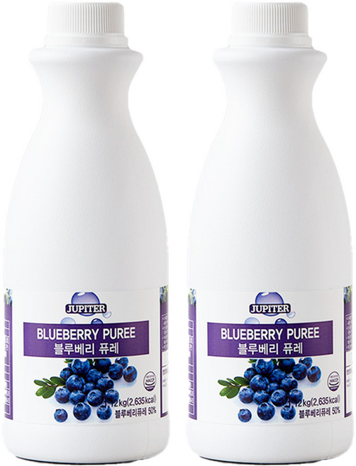 쥬피터 블루베리 퓨레, 1.12kg, 2개