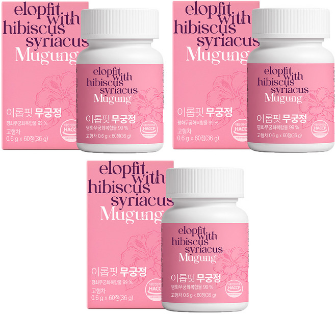 이롭핏 무궁정 60정, 36g, 3개