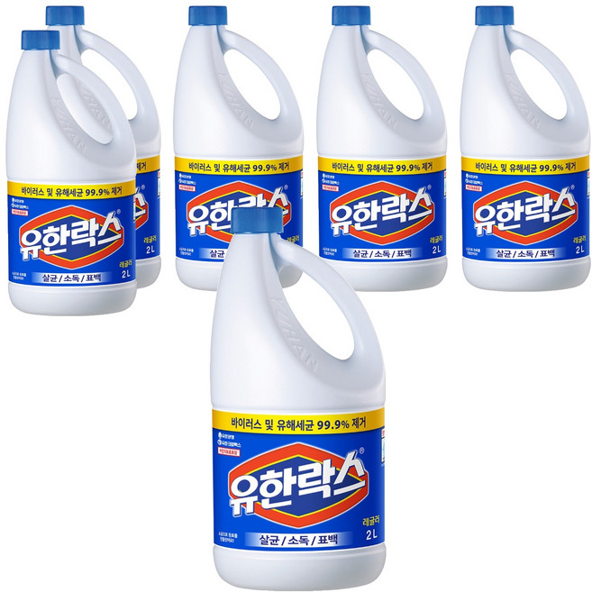 유한락스 레귤러, 2L, 6개