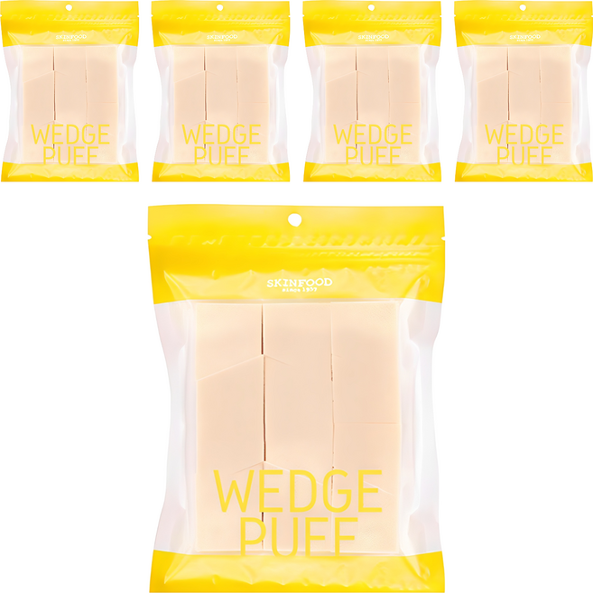 스킨푸드 웨지 퍼프 대용량, 5개