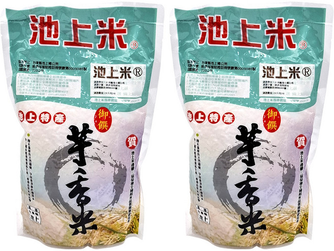池上多力米 芋香米, 700g, 2包, CNS二等白米