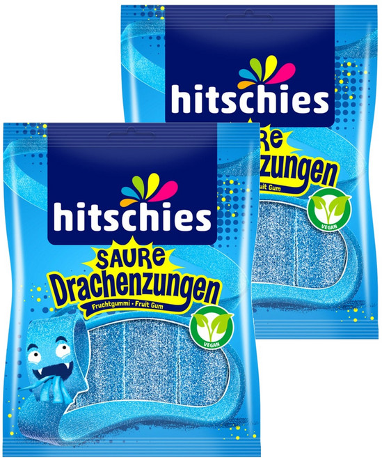 히치스 블루 사우어 드라헨 구미, 125g, 2개