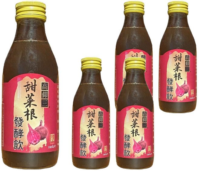 高仰三 甜菜根發酵飲, 180ml, 5瓶