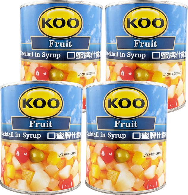 南非 KOO 什錦水果, 825g, 4罐