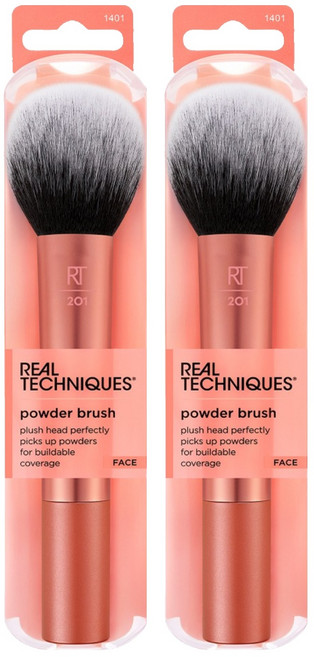 리얼테크닉스 파우더 브러쉬, 2개, 혼합 색상