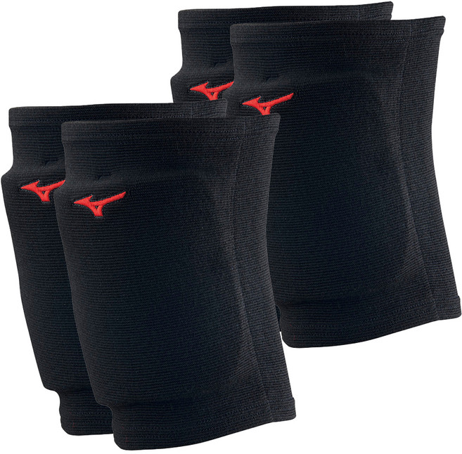 Mizuno 美津濃 成人用護膝 排球護膝 黑紅 v2tyb08696 l, 2雙