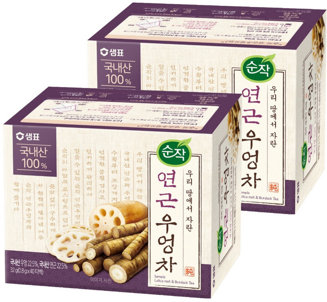 순작 연근우엉차, 800mg, 40개입, 2개